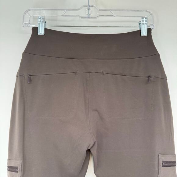 Athleta Headland Hybrid Cargo Tight Women's Sze 4 Arbor Olive Hiking Zip Pockets - Picture 5 of 9